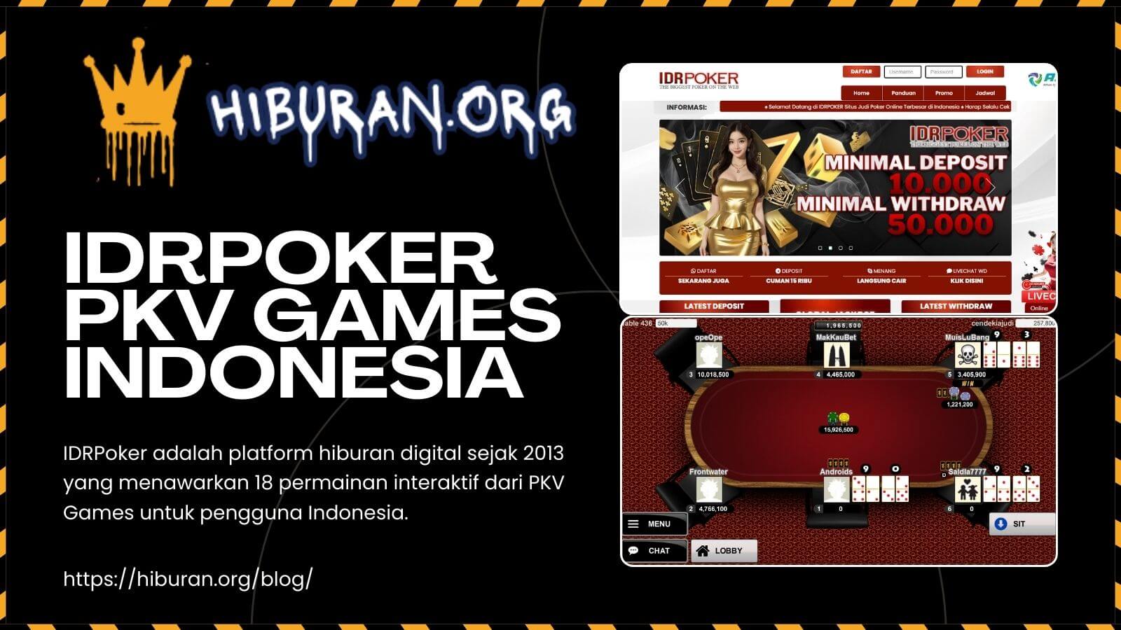 IDRPoker – Platform Hiburan Digital PKV Games Terbesar di Indonesia
